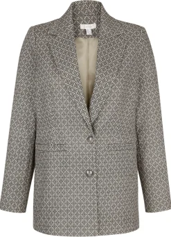 New BADER Blazer mit grafischem Dessin CAMEL-SCHWARZ