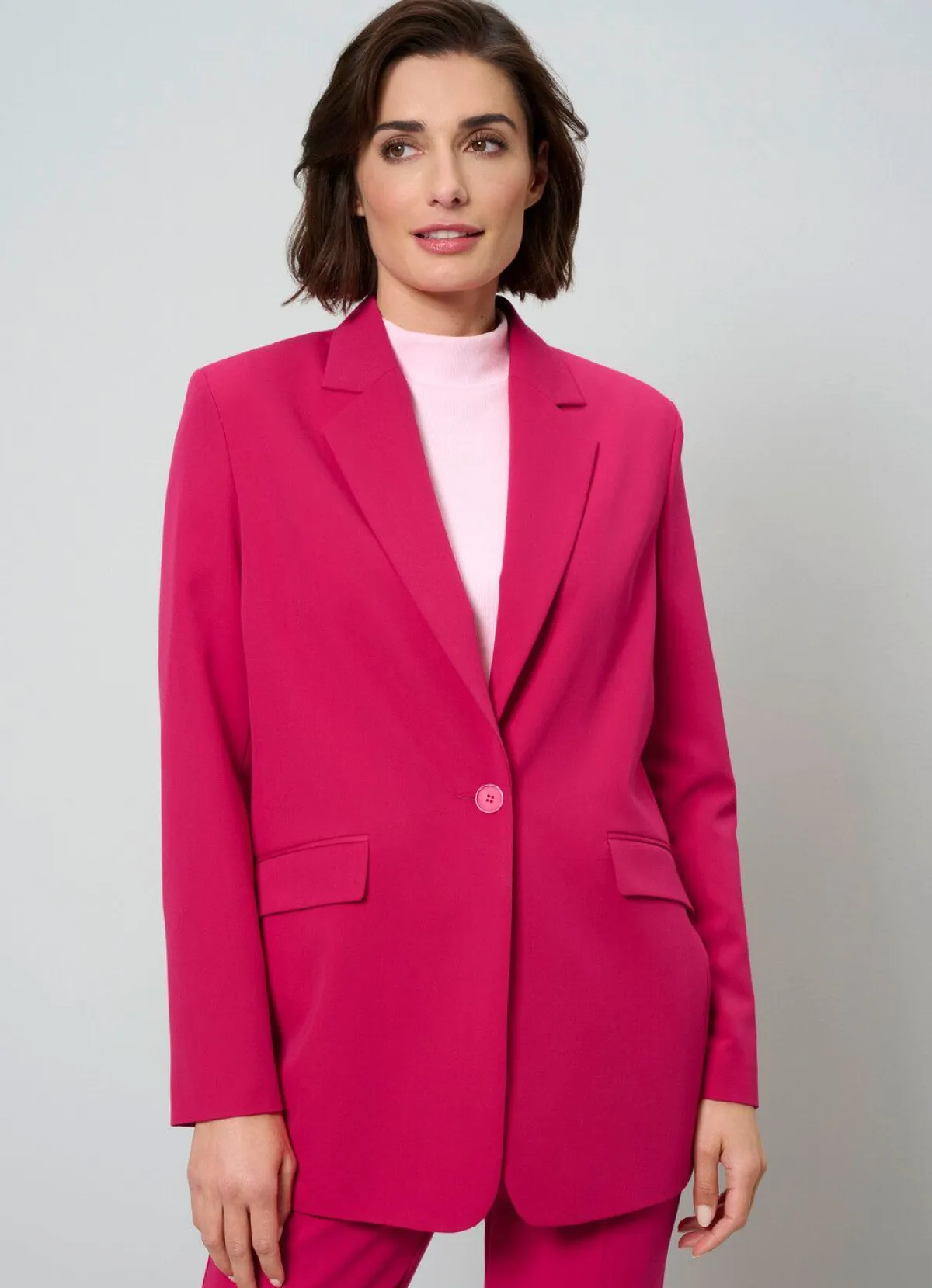 Online BADER Blazer mit 1-Knopf-Verschluss PINK