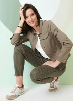 BADER Blazer mit Schubtaschen OLIV