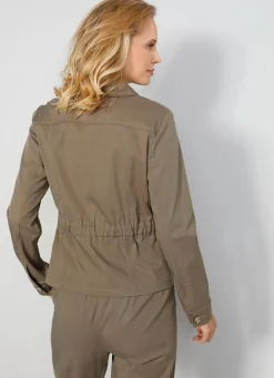 BADER Blazer mit Schubtaschen OLIV
