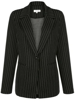 Outlet BADER Blazer mit Streifendessin SCHWARZ-WEISS