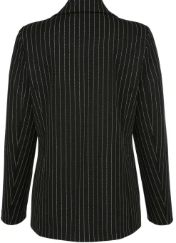 Outlet BADER Blazer mit Streifendessin SCHWARZ-WEISS