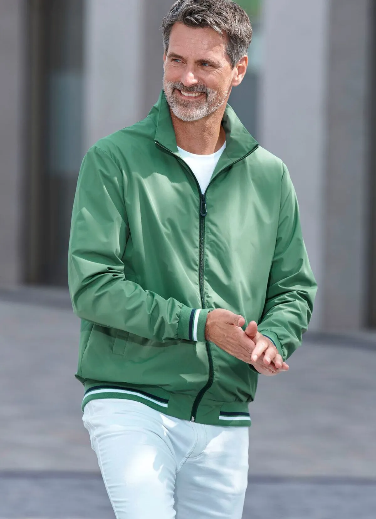Discount BADER Blouson mit Seitentaschen DUNKELGRÜN