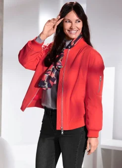 Hot BADER Blouson mit 2-Wege-Reißverschluss SIGNALROT