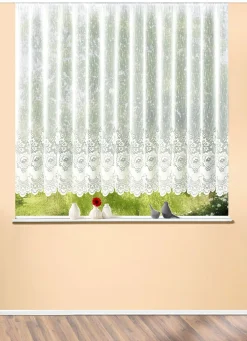 Outlet BADER Blumenfenster-Store, gerader Abschluss WEISS