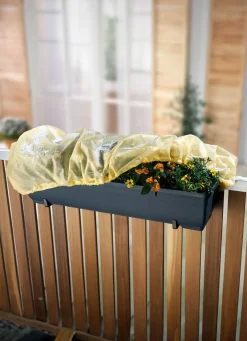 BADER Blumenkastenhauben, 2er-Set GELB