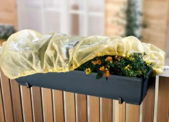BADER Blumenkastenhauben, 2er-Set GELB