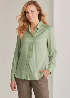 Discount BADER Bluse LINDGRÜN