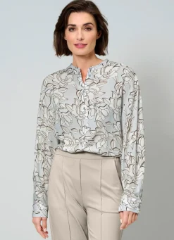 New BADER Bluse ANTIKSILBER-TAUPE
