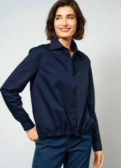 Outlet BADER Bluse aus Baumwolle MARINE