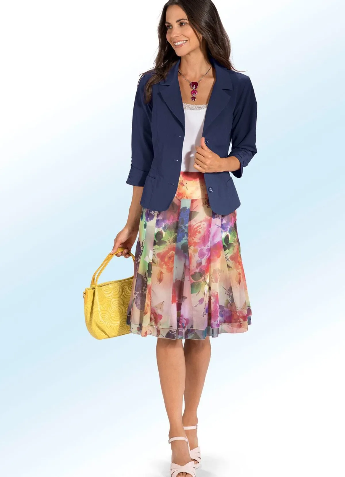 Online BADER Blusenblazer mit Baumwolle MARINE