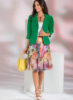 Sale BADER Blusenblazer mit Baumwolle GRÜN