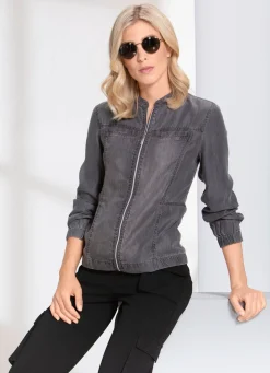 BADER Blusenjacke aus Lyocell ANTHRAZIT