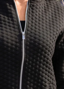 BADER Blusenjacke mit Stehkragen SCHWARZ