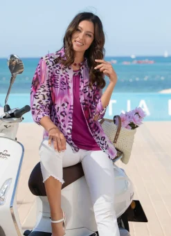 Sale BADER Blusen-Set, 2-tlg. mit hohem Tragekomfort FUCHSIA-ECRU-FLIEDER-BUNT
