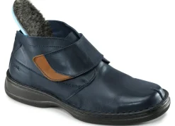 Hot BADER Boot mit verstellbarer Klettspange MARINE-BRAUN