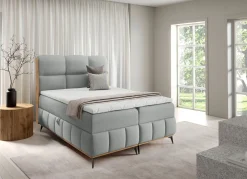 BADER Boxspringbett grau