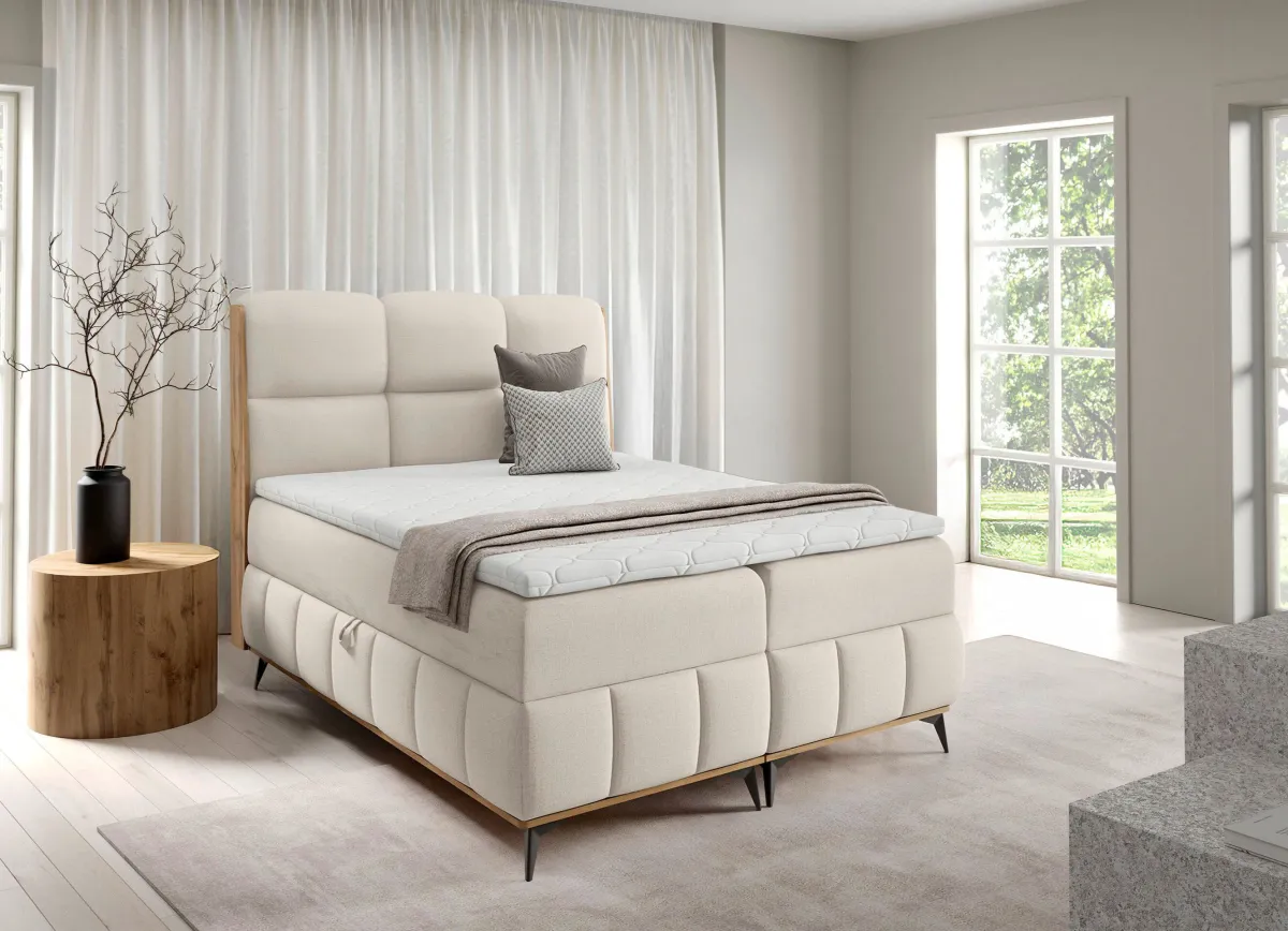 BADER Boxspringbett creme