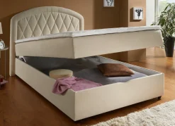 Online BADER Boxspringbett mit Bettkasten und Topper CREME