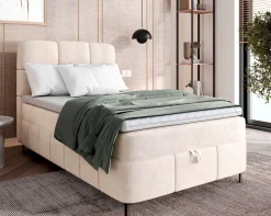 Online BADER Boxspringbett mit Bettkasten und Topper CREME