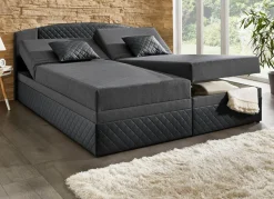 Online BADER Boxspringbett mit Bettkästen SCHWARZ-ANTHRAZIT