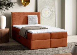 Clearance BADER Boxspringbett mit Rahmen aus Wotaneiche TERRA