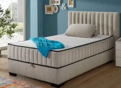 Outlet BADER Boxspringbett mit Wendematratze und Bettkasten SAND