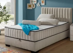 Outlet BADER Boxspringbett mit Wendematratze und Bettkasten SAND