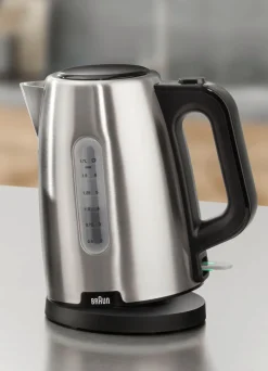 Hot BADER BRAUN Frühstücksserie PurShine aus hochwertigem Edelstahl SCHWARZ-SILBER