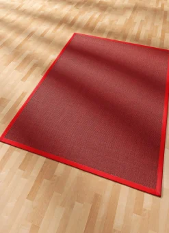 Best BADER Brücken, Galerie oder Teppiche aus echt Sisal - die reine Natur ROT