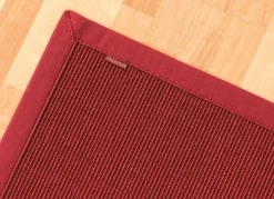 Best BADER Brücken, Galerie oder Teppiche aus echt Sisal - die reine Natur ROT