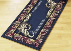 Best BADER Brücken/Teppiche und Bettumrandungen mit Mittelmotiv BLAU MITTELM.