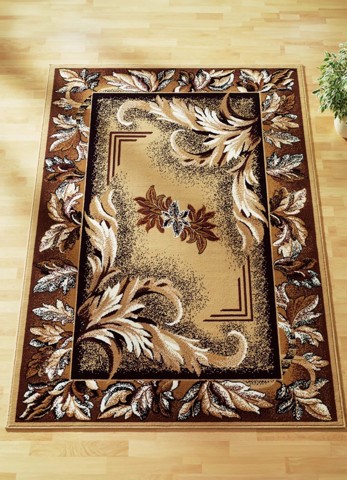 New BADER Brücken/Teppiche und Bettumrandungen mit Mittelmotiv BEIGE MITTELM.