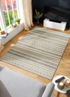 Hot BADER Brücken und Teppiche creme-grau