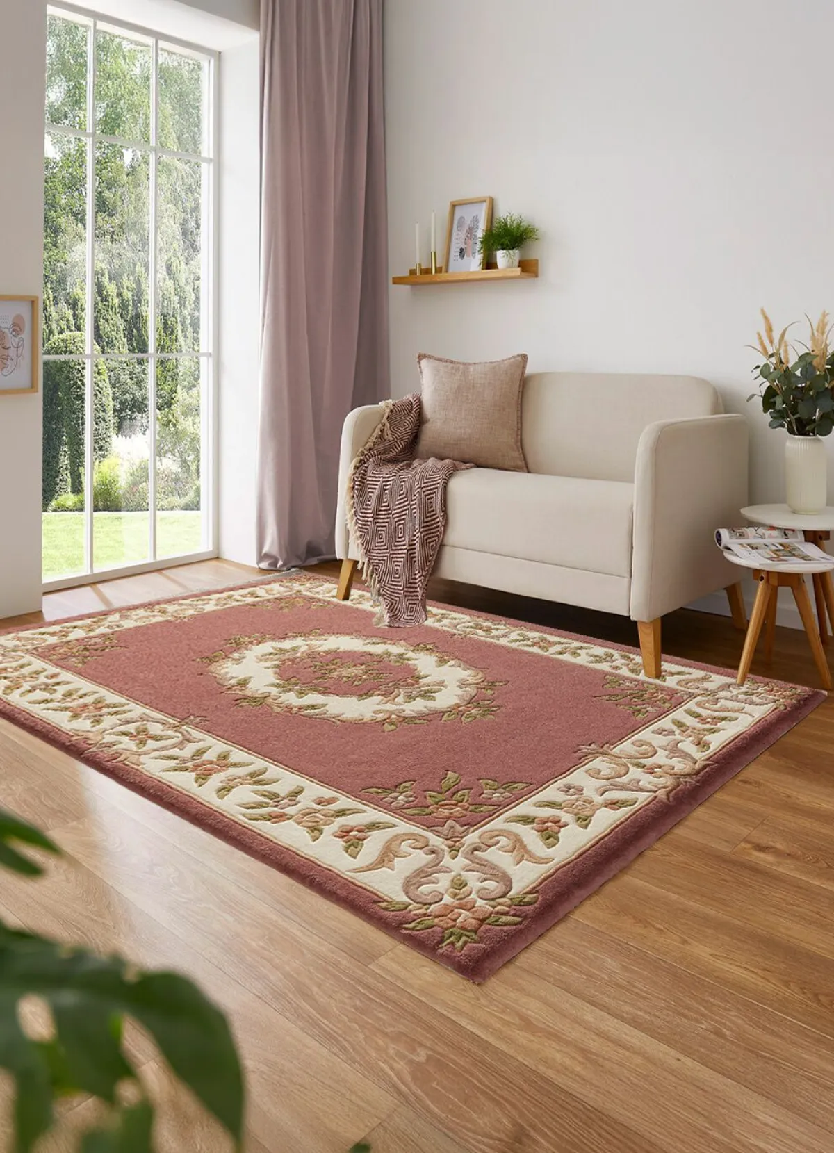 Sale BADER Brücken und Teppiche aus reiner Schurwolle ROSA