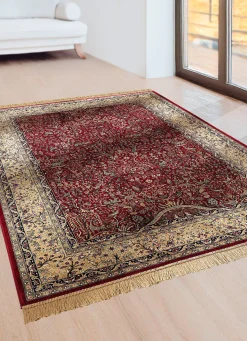 Sale BADER Brücken und Teppiche in prachtvollem persischen Dessin ROT