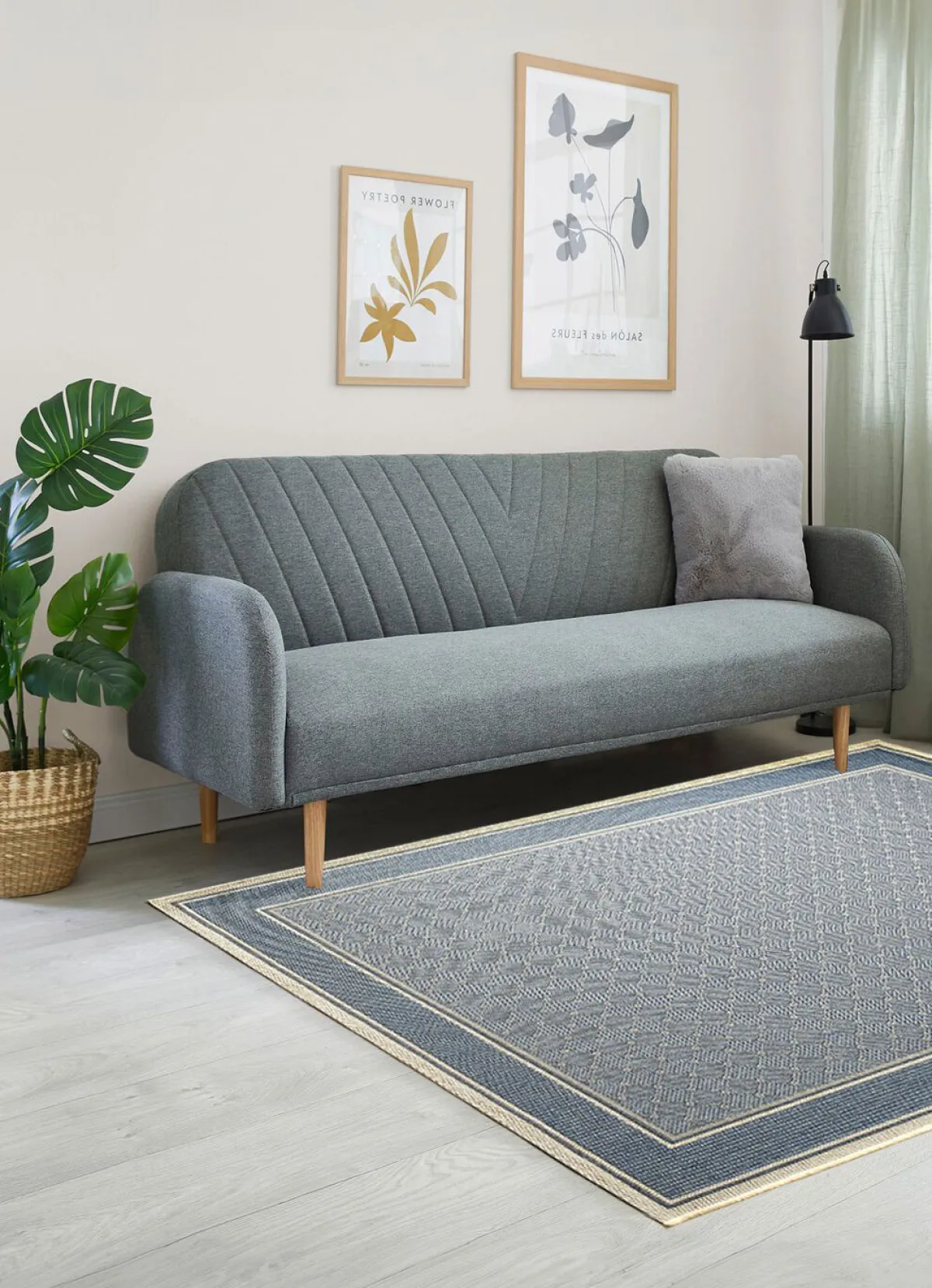 Clearance BADER Brücken und Teppiche in Sisaloptik BLAU