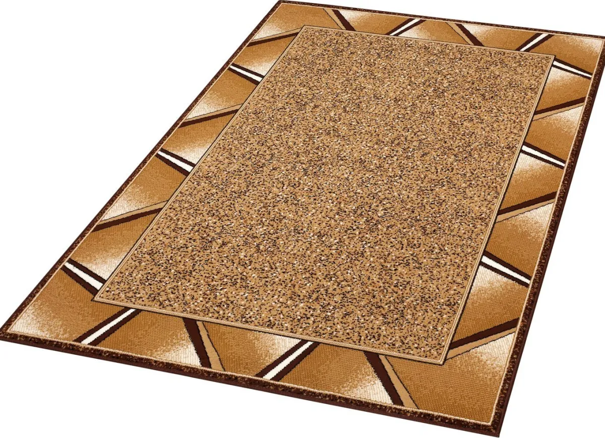 Clearance BADER Brücken und Teppiche mit ansprechender Bordüre BEIGE