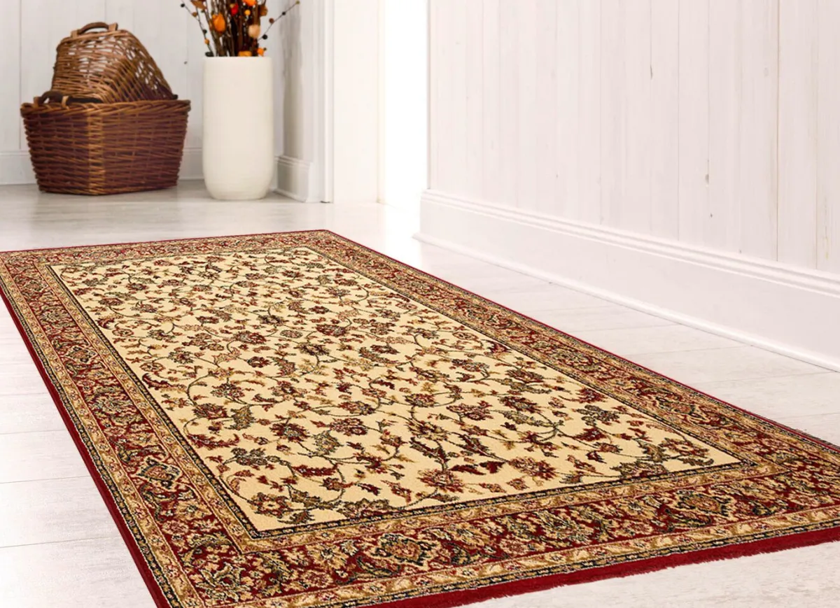 Hot BADER Brücken und Teppiche mit besonders hoher Flordichte BEIGE GEMUSTERT