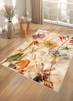 BADER Brücken und Teppiche mit Blumenmotiv BUNT