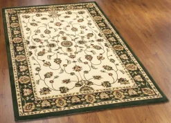 Best BADER Brücken und Teppiche mit feinen floralen Details DUNKELGRÜN
