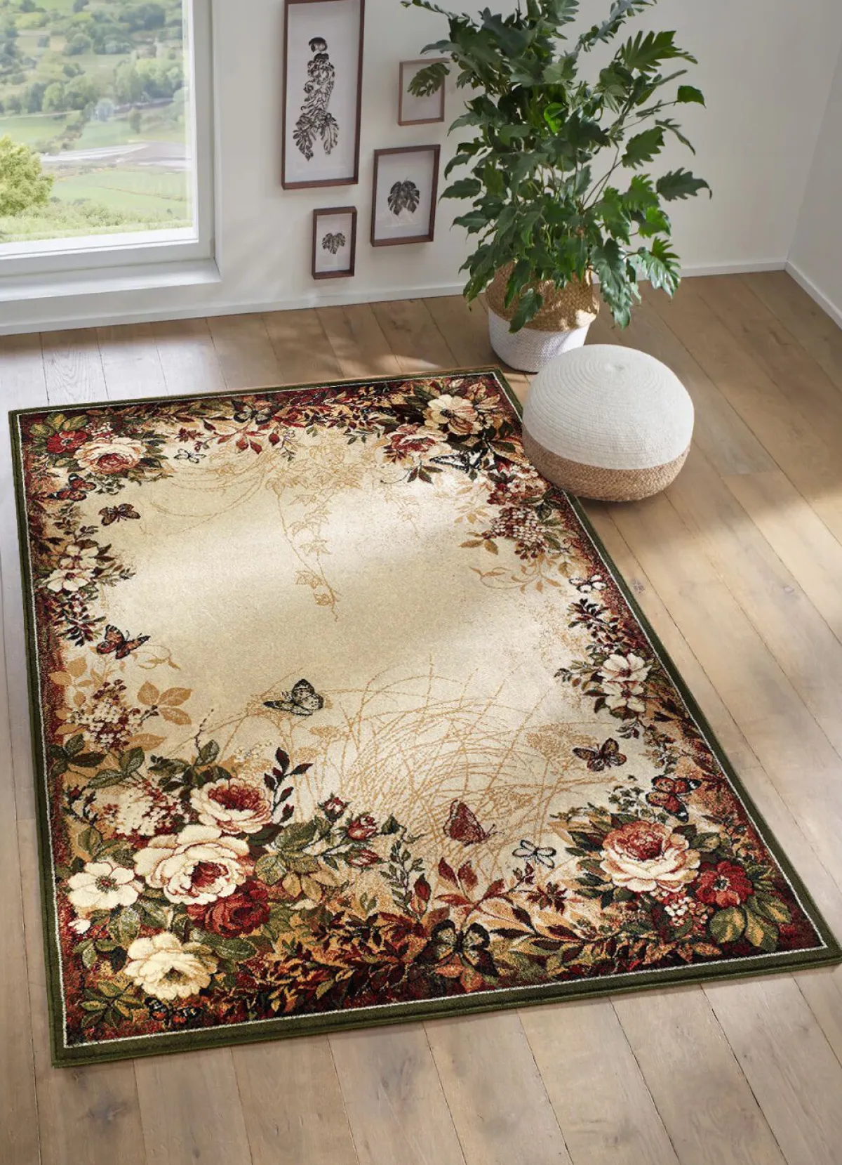 Clearance BADER Brücken und Teppiche mit floralen Motiven BUNT