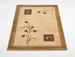 Clearance BADER Brücken und Teppiche mit Pflanzen- und Rankenmotiv BEIGE