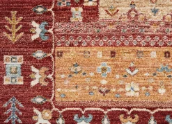 Hot BADER Brücken und Teppiche mit Textil-Rückseite ROT-MULTICOLOR