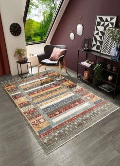 Online BADER Brücken und Teppiche mit Textil-Rückseite GRÜN-MULTICOLOR