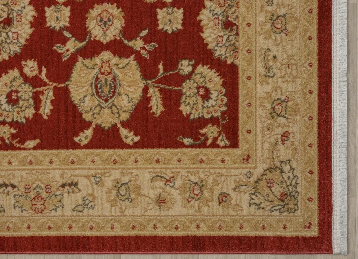 BADER Brücke und Teppiche mit Orient-Optik WEINROT