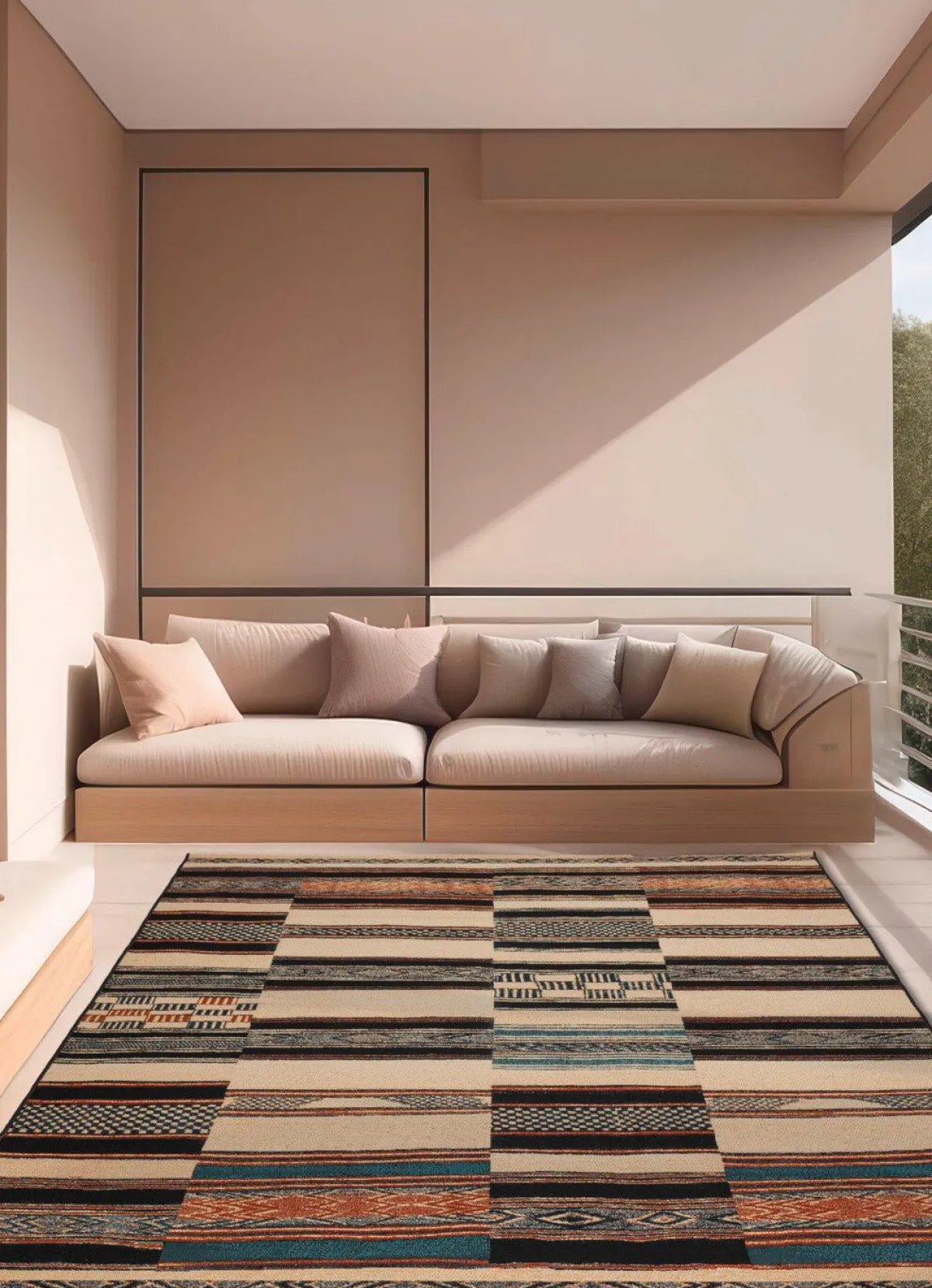 Best BADER Brücke und Teppich für den Innen- und Außenbereich BEIGE