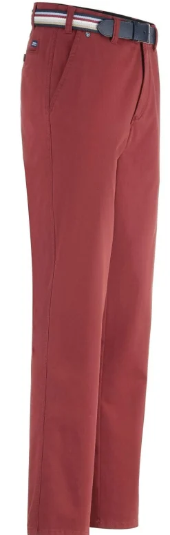 Online BADER "Brühl"-Hose mit Gürtel in 3 Farben DUNKELROT