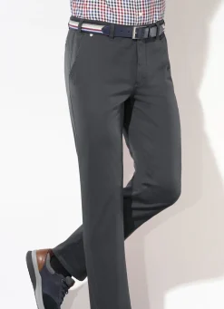 Best BADER "Brühl"-Hose mit Gürtel in 3 Farben DUNKELGRAU
