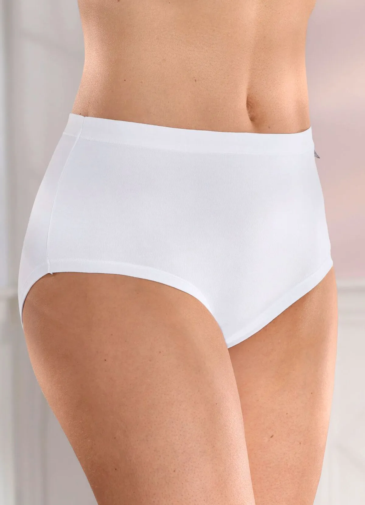 Hot brio lingerie Fünferpack Slips WEISS
